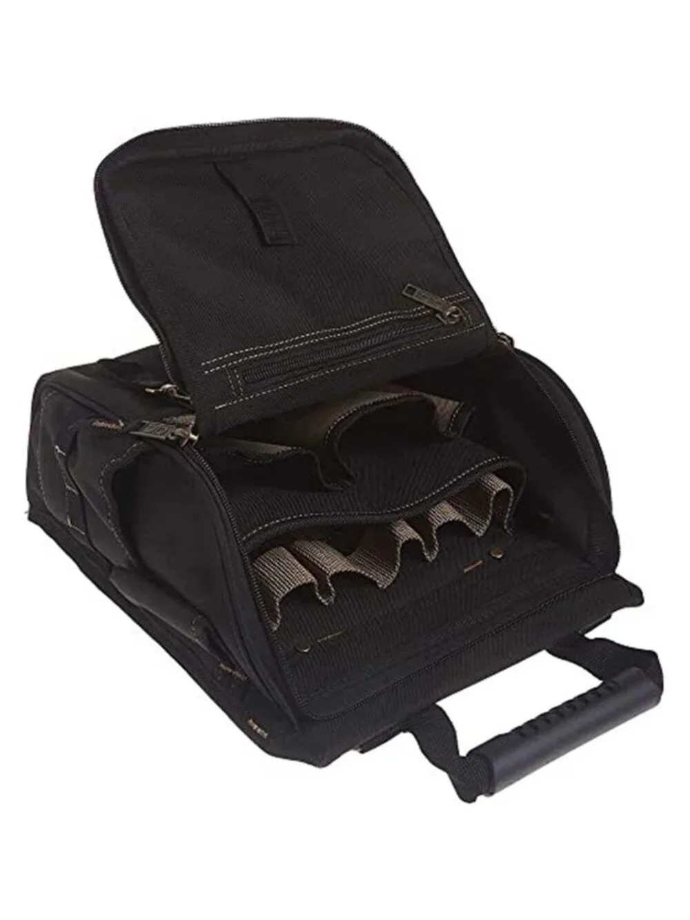 Electrician Tool Bag 21 Pocket Zipper Tool Organizer Carry Tote Shoulder Strap